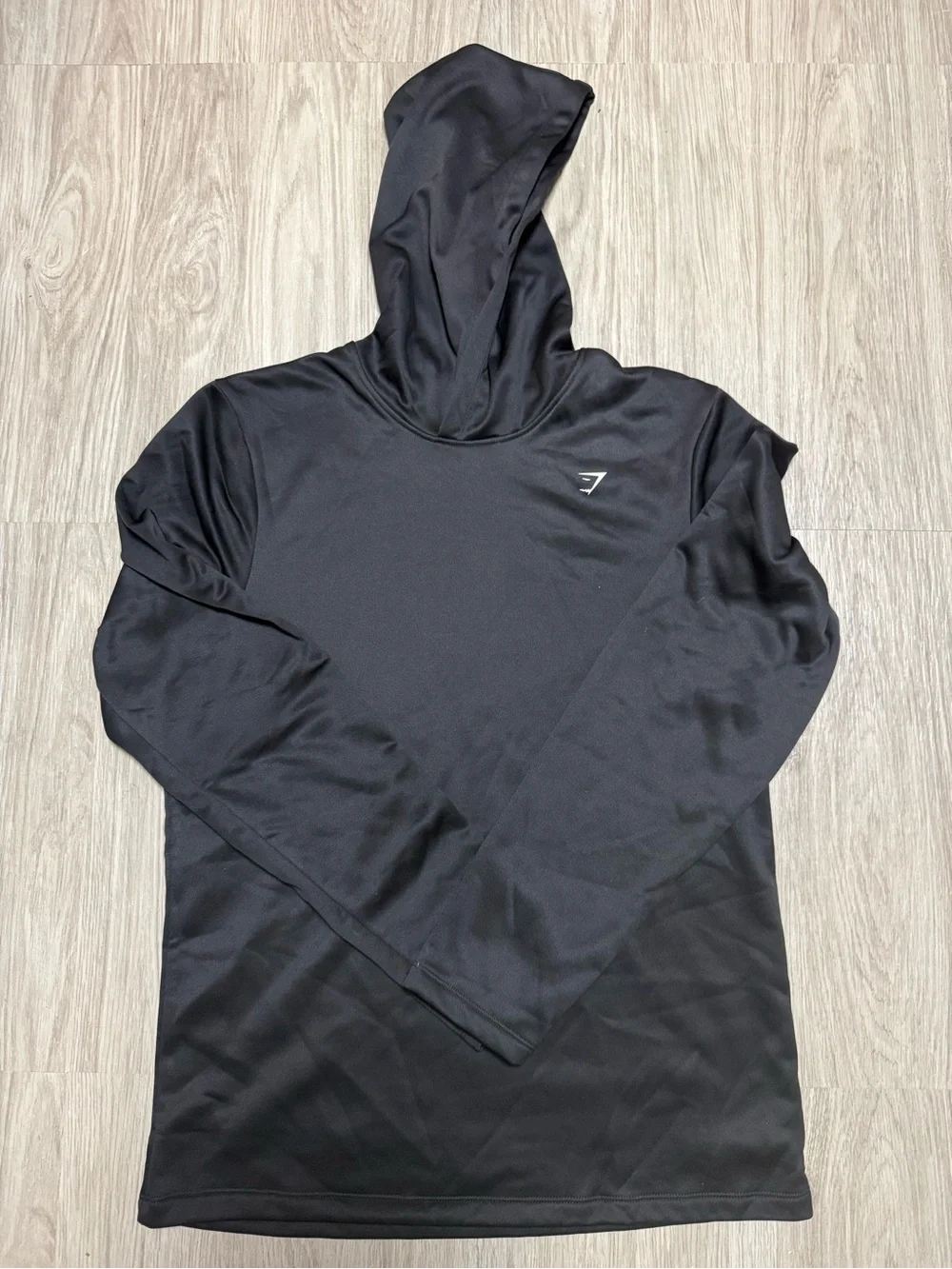 Gymshark Black Lightweight Hooded Training Top